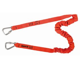 Lanyards naranjas de alta visibilidad con mosquetón fijo para 6 kg | 3875-LY8