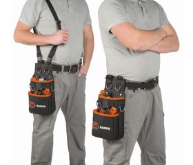 Bolsas con 2 bolsillos grandes y 6 anillas de seguridad para enganche de lanyard | 3875-MHP6