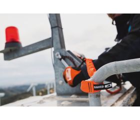 Lanyards naranjas de alta visibilidad con mosquetón fijo para 6 kg | 3875-LY8