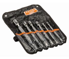 Juego de llaves articuladas de dos bocas métricas con estuche de plástico de vaso bi-hexagonal | 4040M/6T