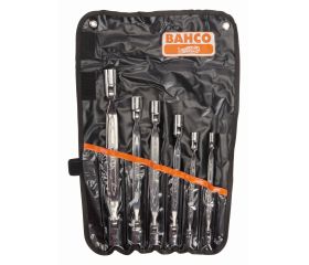 Juego de llaves articuladas de dos bocas métricas con estuche de plástico de vaso bi-hexagonal | 4040M/6T