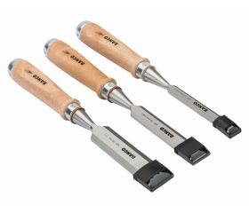 Juegos de cinceles con mango de madera