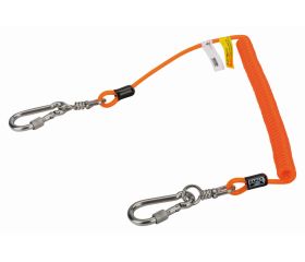 Lanyards en espiral con mosquetón giratorio para 2 kg | 439000006