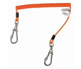 Lanyards en espiral con mosquetón giratorio para 2 kg | 439000006