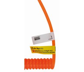 Lanyards en espiral con mosquetón giratorio para 2 kg | 439000006