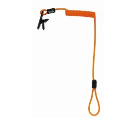 Lanyards naranjas de alta visibilidad con clip de plástico | 439000004