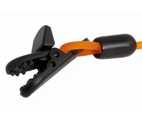 Lanyards naranjas de alta visibilidad con clip de plástico | 439000004