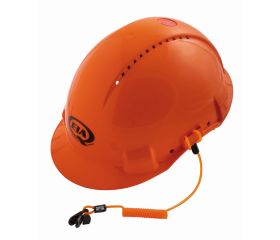 Lanyards naranjas de alta visibilidad con clip de plástico | 439000004