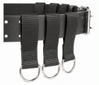 Cinturones resistentes con 6 anillas de seguridad para enganche de lanyard | 4750-HDLB-TAH