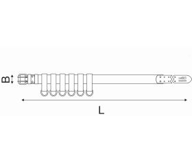 Cinturones resistentes con 6 anillas de seguridad para enganche de lanyard | 4750-HDLB-TAH