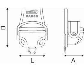 Fundas para cintas métricas con 1 anilla de seguridad para enganche de lanyard | 4750-MTHO-TAH