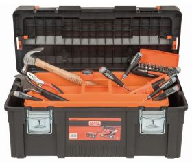 Composiciones de herramientas para mantenimiento general en caja de herramientas metálica (37 piezas) | 4750PTB65TS5