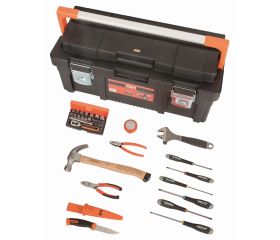 Composiciones de herramientas para mantenimiento general en caja de herramientas metálica (37 piezas) | 4750PTB65TS5