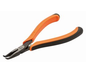 Alicates de boca semirredonda con punta curvada a 60° ERGO™, mangos bi-componentes y acabado fosfatado | 4833