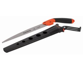 Serruchos de poda de mano con mango bi-componente y funda, para cortar ramas verdes | 51 -JS