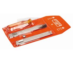 Juego de destornilladores ranurados/Phillips de varilla intercambiable | 6