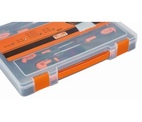 Juego de destornilladores ranurados, Phillips y Robertson con mango de goma: 10 piezas | 605-10-PC-AU