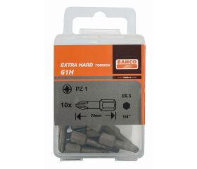 Puntas de torsión extraduras de 1/4