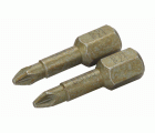 Puntas de torsión extraduras de 1/4" para tornillos Pozidriv de 25&nbsp;mm | 61H/PZ
