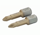 Puntas de torsión TiN de 1/4" para tornillos Pozidriv de 25&nbsp;mm | 62TIN/PZ