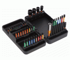 Juego de puntas de torsión de impacto de 1/4" para tornillos Phillips/Pozidriv/TORX®/Cabeza hexagonal - 40 piezas | 66IM/40C-1