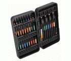 Juego de puntas de torsión de impacto de 1/4" para tornillos Phillips/Pozidriv/TORX®/Cabeza hexagonal - 40 piezas | 66IM/40C-1
