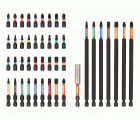 Juego de puntas de torsión de impacto de 1/4" para Phillips/Pozidriv/TORX® - 44 piezas | 66IM/44C-1
