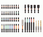 Juego de puntas de torsión de impacto de 1/4" para brocas Phillips/Pozidriv/Hex/ TORX®/ y 3HSS - 50 piezas | 66IM/50C3HSS