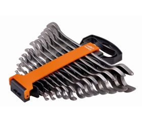 Juego de llaves fijas de dos bocas métricas (12 piezas/colgador de plástico) | 6M/SH12