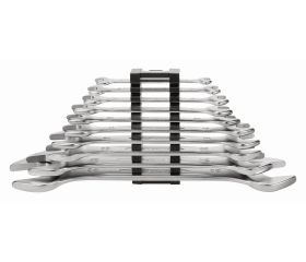 Juego de llaves fijas de dos bocas métricas (10 piezas / clip de plástico) | 6M/10C