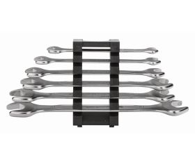 Juego de llaves fijas de dos bocas métricas (6 piezas/clip de plástico) | 6M/