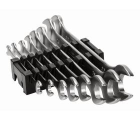 Juego de llaves fijas de dos bocas métricas (8 piezas / clip de plástico) | 6M/8C