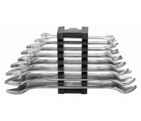 Juego de llaves fijas de dos bocas métricas (8 piezas / clip de plástico) | 6M/8C