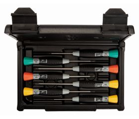 Juego de destornilladores ranurados/Phillips/TORX® con agarre de precisión - 7 unidades | 706-4