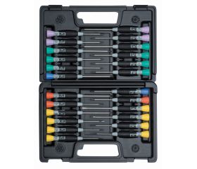 Juego de destornilladores hexagonales de bola y de precisión ranurados/Phillips/Pozidriv/TORX®/hexagonales: 24 piezas | 706-5