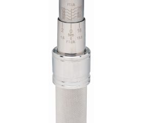 Llave dinamométrica mecánica de disparo ajustable con escala marcada y cabeza fija de carraca. Mango de metal | 7455