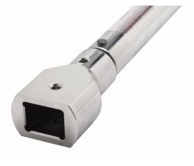 Llave dinamométrica mecánica de disparo ajustable con escala marcada, cabeza intercambiable y mango de dos secciones | 7465-1500