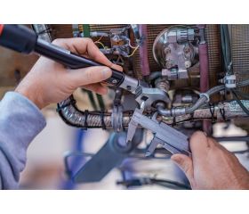 Llave dinamométrica de disparo mecánica ajustable con visor y cabeza intercambiable de conexión rectangular | 74W9/74W14