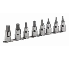 Juego de vasos con punta y cuadrado de 1/2