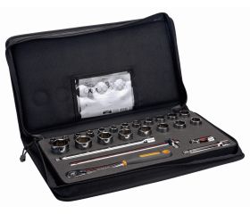 Juego de vasos con cuadrado de 1/2