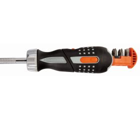 Destornillador a carraca con portapuntas de 1/4