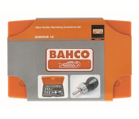 Juego de destornilladores a carraca Stubby - 18 unidades | 808050S-18