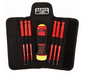 Destornillador a carraca aislado con juego de varillas intercambiables ranuradas y Pozidriv (6 piezas) | 808062