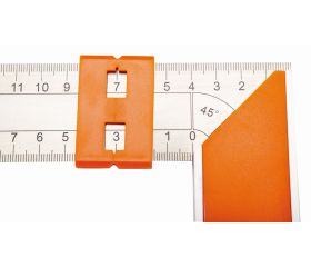 Escuadras de carpintero con hoja de acero inoxidable y marcador deslizante | 9048