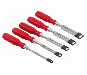 Juego de formones con mango de polipropileno (5 piezas / blíster) | 9883