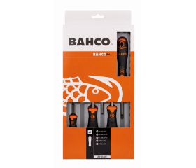 Juego de destornilladores BahcoFit con mango de goma: 5 piezas | B219.005