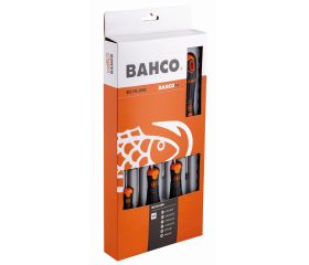 Juego de destornilladores BahcoFit con mango de goma: 6 piezas | B219.006
