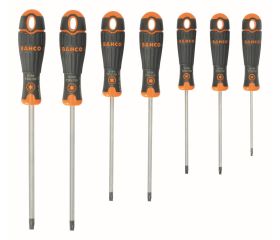 Juego de 7 destornilladores TORX® BahcoFit con mango de goma | B219.027