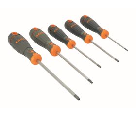 Juego de destornilladores TORX® inviolables BahcoFit con agarre de goma - 5 unidades | B219.035