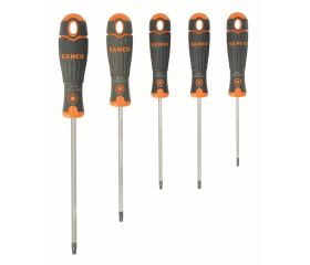 Juego de destornilladores TORX® inviolables BahcoFit con agarre de goma - 5 unidades | B219.035
